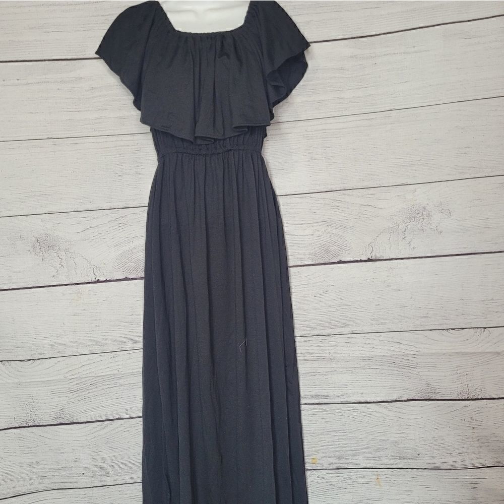 Women's Off Shoulders Side Slit Dress Medium‎